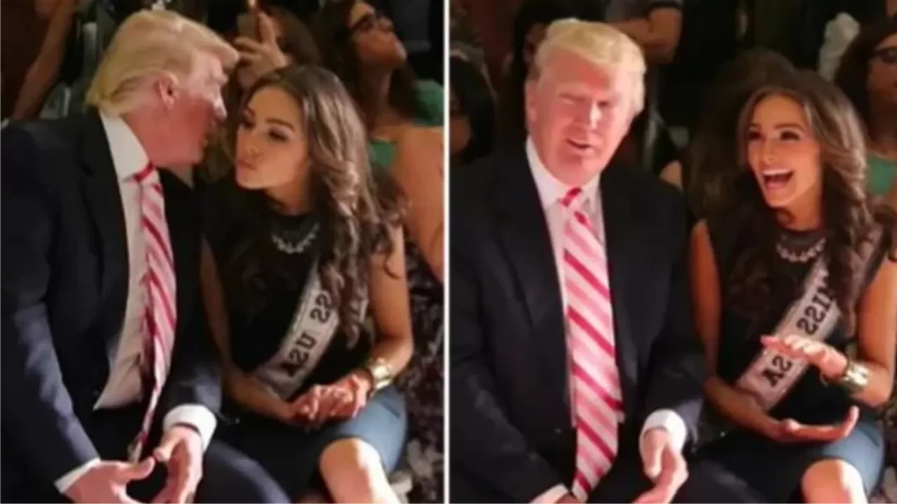 Eski Amerika güzeli Olivia Culpo ve Donald Trump'ın samimi fotoğrafları sızdırıldı!