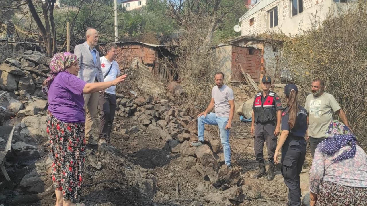 Yangın bölgelerindeki hasar tespit çalışmaları hız kazandı